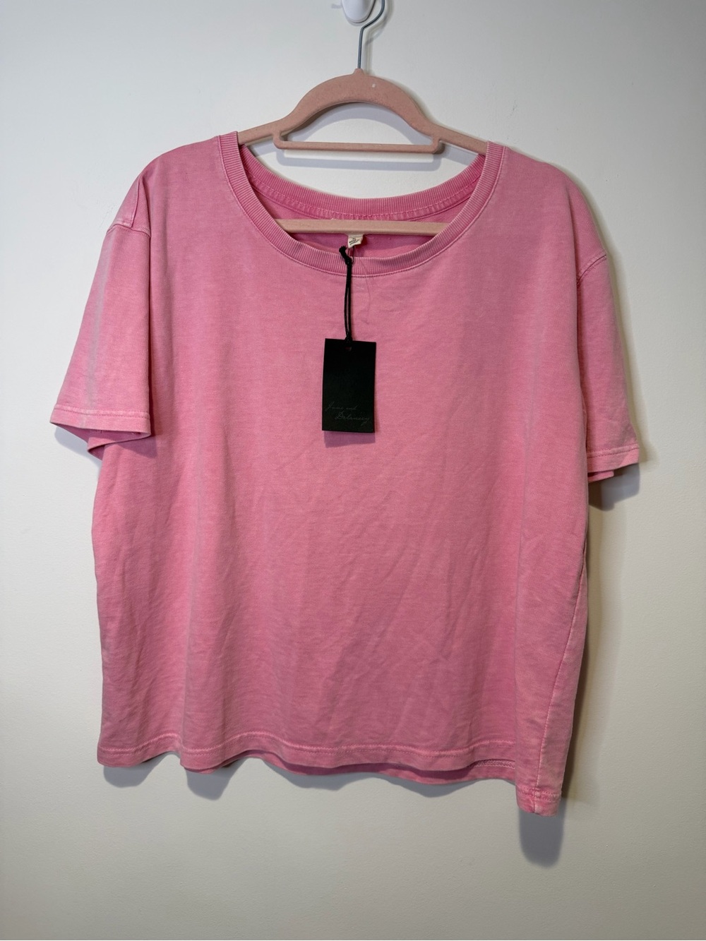 NWT jane and delancey pink tshirt size extra large